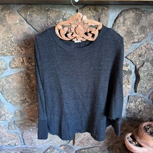 Anthro Light Grey Sweater Top